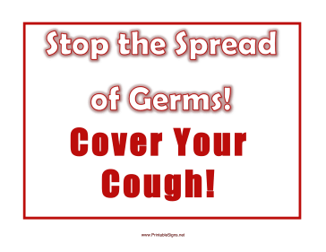 Cover Cough Sign