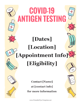 Covid Antigen Testing Sign