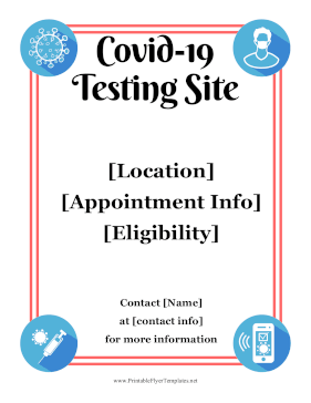 Covid Testing Site Sign