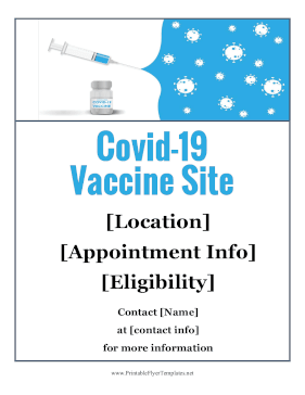 Covid Vaccine Site Sign