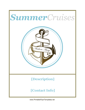 Cruise Flyer Sign