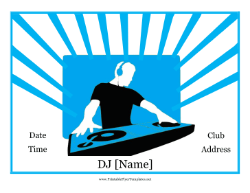 DJ Flyer Sign