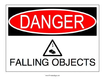 Falling Objects Sign