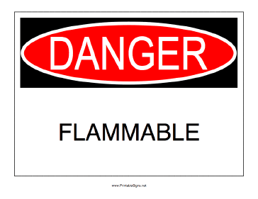 Flammable Sign