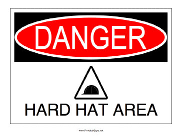 Hard Hat Required Sign