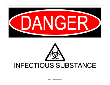 Infectious Substance Sign