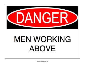 Men Working Above Sign