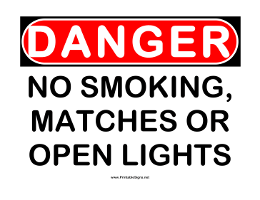 Danger No Open Flames 2 Sign