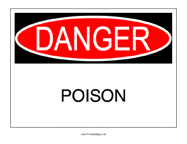 Poison Sign