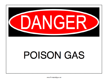 Poison Gas Sign
