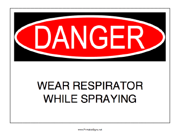 Respirator Required Sign