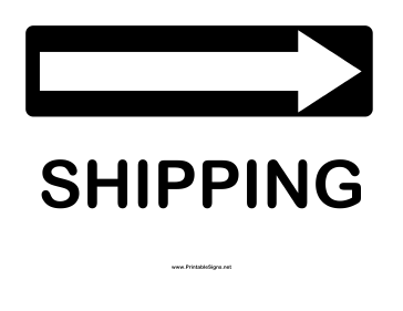Directions Shipping Right Sign