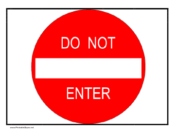 printable enter sign