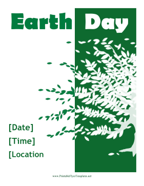 Earth Day Flyer Sign