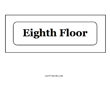 Eighth Floor Sign
