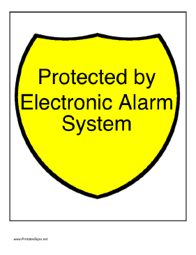 Electronic Alarm Sign