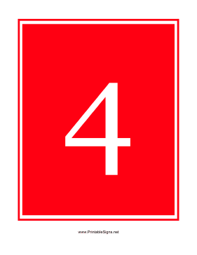 Emergency 4 Sign