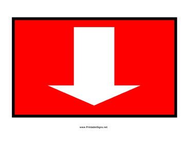 Big Red Arrow Sign