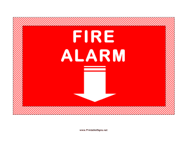 Fire Alarm Sign