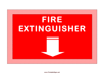 Fire Extinguisher Sign