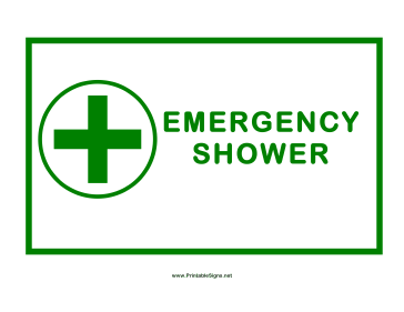 Shower Cross Sign