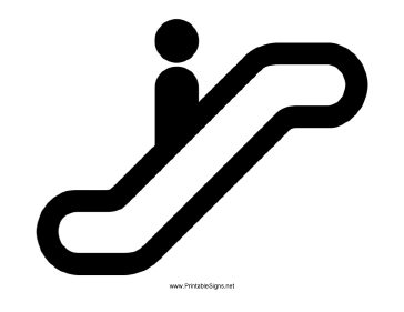 Escalator Sign