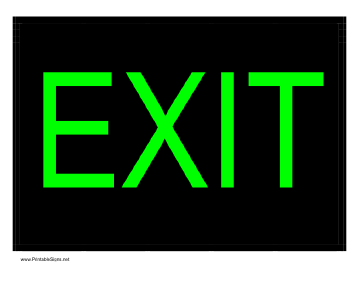 Exit Sign