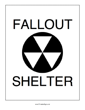 Fallout Shelter Sign