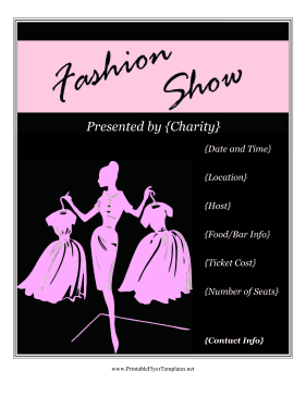 Fashion Show Flyer Sign