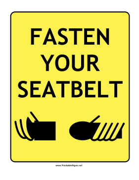 Fasten Seatbelt Sign