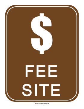 Fee Site Sign