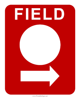 Field Number Right Sign