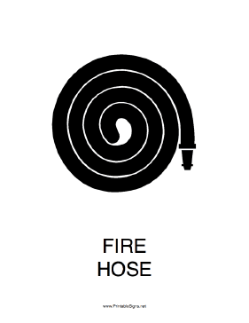 Fire Hose Sign