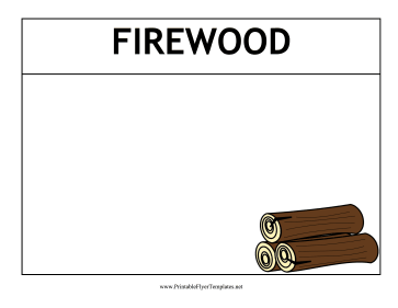Firewood Flyer Sign