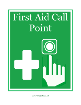 First Aid Call Point Sign