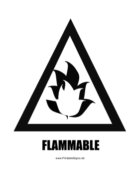 Flammable Sign