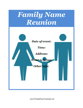Flyer For Family Reunion Sign