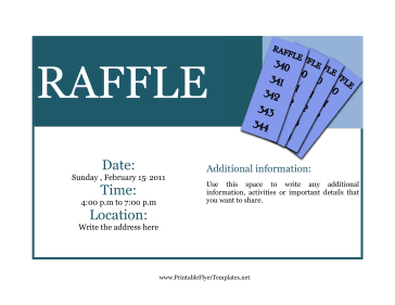 Flyer For Raffle Sign