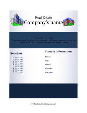 Flyer For Real Estate Sign