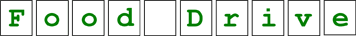 Food Drive Sign