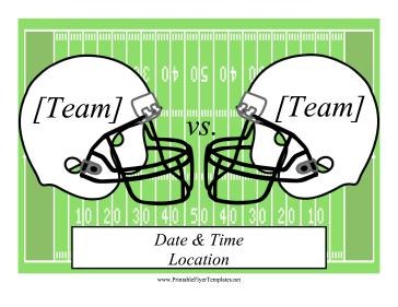 Football Flyer Sign