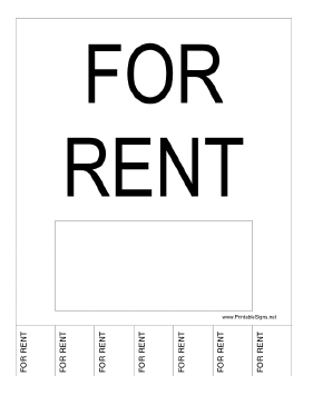 For Rent Sign