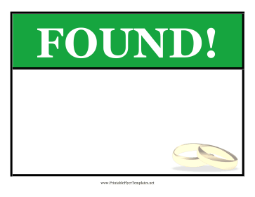 Found Jewelry Flyer Sign