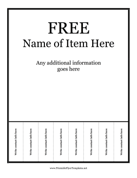 Free Flyer Sign