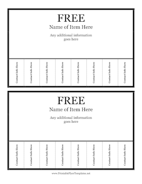 Free Flyer 2 Per Page Sign