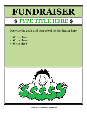Fund Raiser Color Flyer Sign