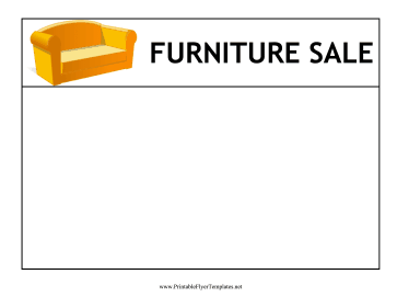 Furniture Sale Flyer Sign