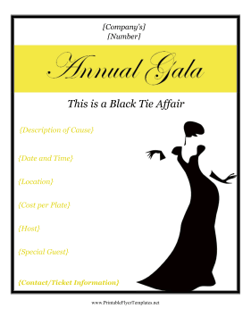 Gala Flyer Sign