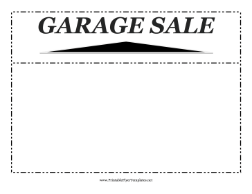 Garage Sale Flyer Sign