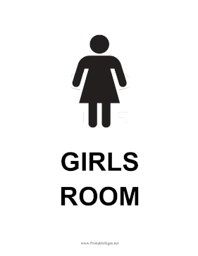 Girls Room Sign